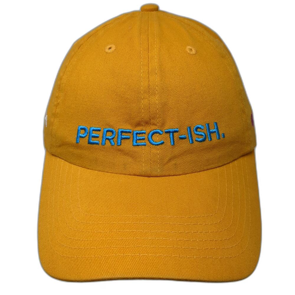 BIG Baseball Cap Yellow One Size Cigna PERFECT-ISH GO YOU Cotton Slideback Hat